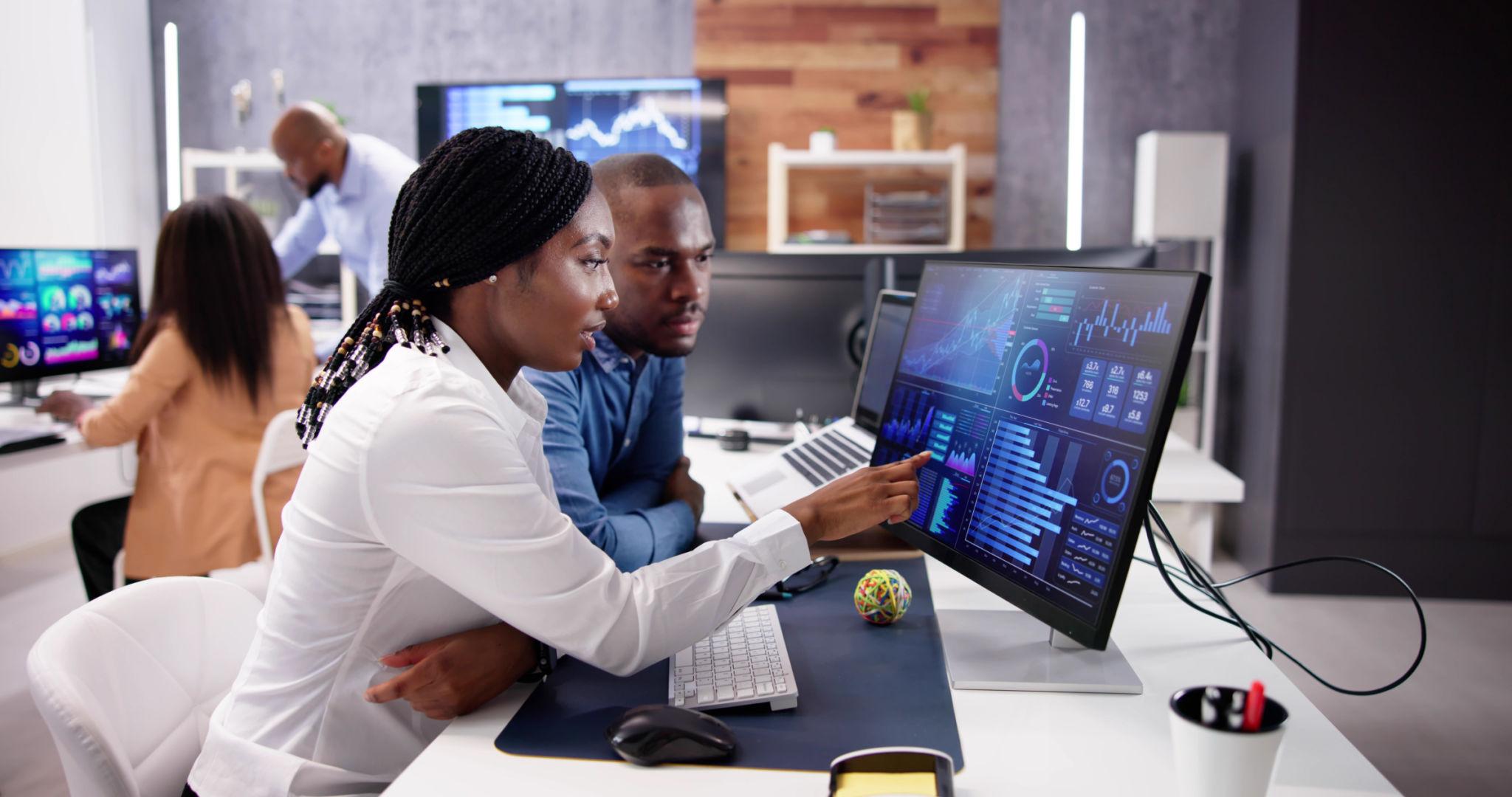 Team planning business automation strategy